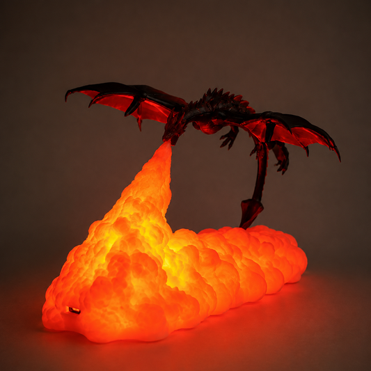 Lámpara de dragón LED en 3D